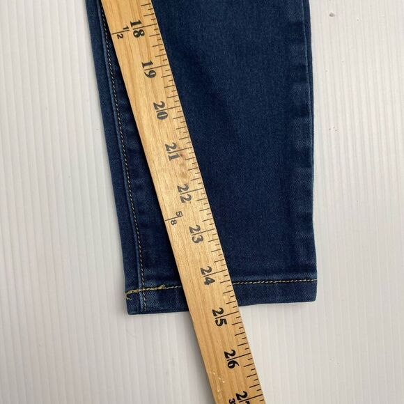 Michael Kors Womens Size 4 Dark Wash Mid Rise Izzy Cropped Skinny Jeans Stretch - Picture 6 of 12